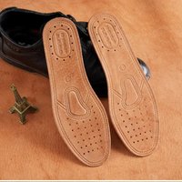 1pair Cowhide Insoles Leather Insoles for Men and Women Breathable Suitable for Summer Absorb Sweat Comfortable shoe accessories