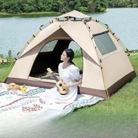 Instant Pop Up Camping Tent Waterproof UV Resistant Portable 2-4 Person Outdoor Shelter for Hiking Beach Fishing Backpacking