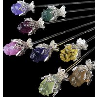 Random 1PC Beautiful Natural Crystal Fluorite Rose Carving,Mother's Day Gift,Perfect Home Office Desktop Decoration,Great Gift
