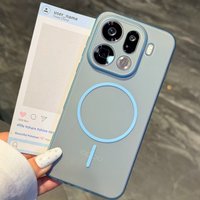 For OPPO Find X9s Pro Case New Matte Clear Silicone Magnetic Anti Fall Protective Cover For Find X9s Pro Shell Shockproof Bumper