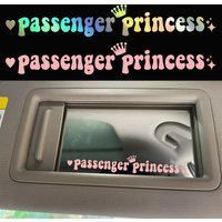 G216 15*2.3CM Passenger princess car stickers funny creative stickers for car rearview mirrors