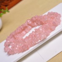 1string Natural Rose Quartz Chips Beads, Natural Pink Rose Quartz Freeform Chips, for Jewelry Making DIY Bracelet, Chips Beads