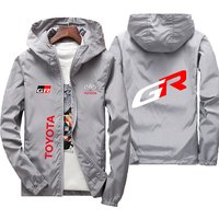 Toyota GR Gazoo Racing 2026 Outdoor Hooded Windproof Neutral Motorcycle Jacket Zipper Closure Streetwear Inspired by Racing
