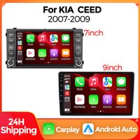 Autoradio MEKEDE 7'' 9'' pour KIA Ceed 2007-2009, CarPlay sans fil, Android Auto, lecteur multimédia de voiture, WIFI, GPS, navigation, stéréo