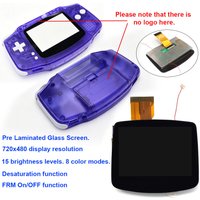 HISPEEDIDO 3.0'' Desaturation Pre-Laminated For GBA IPS V5 High Brightness LCD Screen Support Pixel Display for Gameboy advance