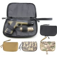 1pc Tactical Pistol Case Universal Gun Bag for Glock 17 19 Beretta Shockproof Padded Handgun Storage Holster with Magazine Holde