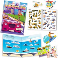Car Themed Sticker Book Trucks Fire Trucks Early Education Concentration Training Interest Enlightenment Children Sticker Book