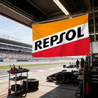 Motorcycle And Car Logo For REPSOL Flag 120g Brushed Polyester Sublimation Printing Durable Hanging Flag For Home Decor Event