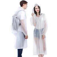 1/2 Stück Regenmantel für Damen und Herren, Wasserdichter Verdickter Regenponcho für Tourismus, Outdoor und Wandern mit Kapuze