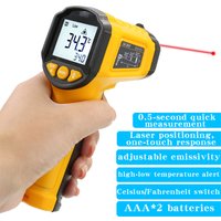 TS600 Infrared Non-Contact HYTAIS Thermometer Handheld Industrial High-Precision Electronic Temperature Gauge TS600