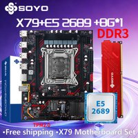 X79 DUAL Game Motherboard Intel LGA2011-0 SOYO E5 2689CPU DDR3 8G RAM TPM2.0 Computer components Mainboard PC PCIE3.0*16
