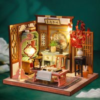 DIY Miniature Chinese-Style Dollhouse, Handmade Traditional Wooden Craft Model, Art Toy House