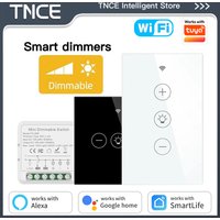 TNCE Tuya WIFI Light Dimmer Switch EU/US Brightness adjust LED Dimmer Breaker Module Smart Life Voice Control Alexa Google Home