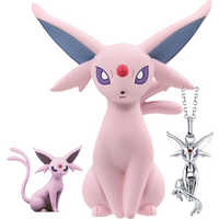New Pokemon Espeon Snorlax Gengar Mewtwo Necklace Couple Accessories Anime Peripherals Fashion Cartoon Niche Light Luxury Gifts