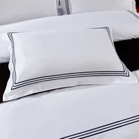 1/2pcs Luxury 100% Egypt Cotton Embroidery 5 stars Hotel Pillowcases pillow cover White pillow case 55*85cm