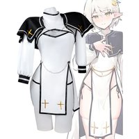 New Anime Game Nun Uniform Purge Of Sins Priest Dress Cosplay Costume Nun Dress White For Adult Halloween Carnival Party Suit