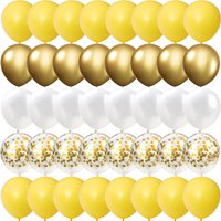 40PCS 10/12inch Yellow Gold Package Balloons Gender Reveal Wedding Valentine's Day Baby Shower Birthday Globos Party Decorations