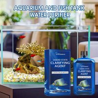 100ml Aquarium Water Clarifier - Multi-Enzyme Formula Clears Algae & Waste, Safe for Fish/Plants in Fresh/Saltwater