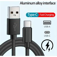 New 1/2/3 Pcs Nylon Data Cable Fast Charger USB to C Charging Cable For Huawei Samsung phone TypeC Charging Device Cable Cord