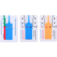 3 Pcs Tread Depth Gauge Tires Camber Metal Automotive Replacement Instrument Panel Gauges