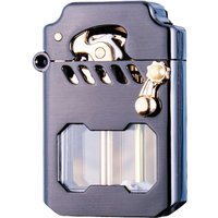 ZORRO Mecha Transparent Fuel Tank Mechanical Ejection Kero sene Lighter Metal High-looking Creative High-end Men's Gifts