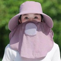 UV Protection Fisherman Cap Summer Quick Dryng Face Neck Cover Outdoor Cap Fishing Cycling Adjustable Men Visor Hat Bucket Hat