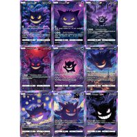 Potdemiel Pokemon Cards Rare Holo Gengar Cards Van Gogh The Starry Night Series Pokemon PTCG Cards Collection Pokemon Gift