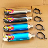 Length 470mm Inlet 51mm Motorcycle FMF Exhaust Pipe Muffler Pipe Universal with DB Killer