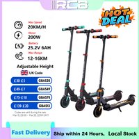 RCB Electric Scooter for Children Aged 8-12-16 Years, Only 7.55KG Foldable Electric Scooters, Two Types of Braking, Max 16 Km