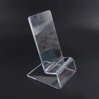 Acrylic Stand Phone Holder Transparent Tablet Bracket Shelf Window Counter Display Showcase For iPhone Smasung Xiaomi Cellphone