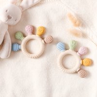 Soft Silicone Baby Teether – Cartoon Shape Rich Biting Points, Rounded Corners, Finger Shape Awareness, High-Temp Sterilizable