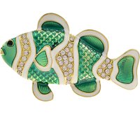 CINDY XIANG Enamel Fish Brooches for Women Large Carp Pins Animal Style Fashion Jewelry Coat Broch