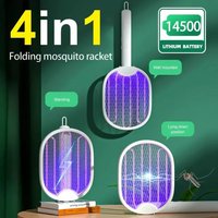 Foldable Fly Insect Racket,Fly Insect Zappers USB Rechargeable For Indoor And Outdoor With UV Light Bug Zapper 3000V