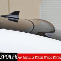 For Lexus IS IS250 IS300 IS350 2006-2011 Bodykit Car Rear Window Roof Black Carbon Spoiler Wings Exterior Tuning Accessorie Part