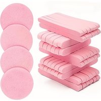 120 pcs/set Facial Sponge Compressed Face Cleansing Sponge Estheticians Compressed Makeup Facial Sponge Round Wash Face Sponges