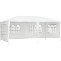 Outdoor Tent 20x10 PE Garden Gazebo Marquee Canopy Party Wedding Tent Marquee With Sidewalls 6X3m White