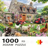 Large Size Jigsaw Puzzle 500/1000/1200/2000 Pcs Rural Scenery Jigsaw Puzzles for Adults Stress Relief Toys Gift