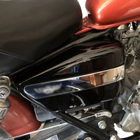 Battery Fuel Tank Side Cover ABS Left & Right for Honda Rebel 250 CA250 CMX250 1996 /1997 /1998 /1999 2000 2001 2002 2003 Black