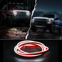 Scan Starting Led Car Hood Light Strip Decorative Lamp Flexible DRL Daytime Running Lights Auto Headlight Strips Car Assecories