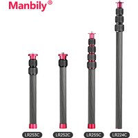 Manbily 1/4 Screw Tripods Extension Rod Carbon Fiber Bracket Stabilizer Selfie Stick for Tripods GoPro 13 Insta360 video record