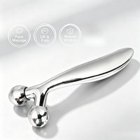 3D Roller Massager Facial Manual Rotating Massager Y-Shape Face Lifting Wrinkle Reducing Massager Body Relaxation Massage Tool