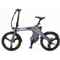 AliExpress dyu DYU T1 Folding Electric Bike 250W Motor City Ebike 36V10AH Battery Electric Bike 20 inch tire commuter electric bicycle