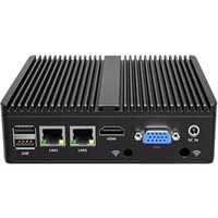 Mini PC Intel N2840 Desktop Computer Pfsense DDR3L Msata SSD 2Lan 2COM VGA HD Display