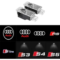 Led Car Door Welcome Light Projection lamp For Audi A5 A6 C5 C6 C7 A4 B5 B6 B7 B8 B9 A7 A8 Q7 Q5 Q3 A3 RS TT Quattro S line Logo