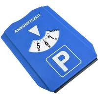 Car Parking Disc Timer Clock Arrival Time Display Blue ABS Parking Portable Car Parking Time Sign Timer Clock