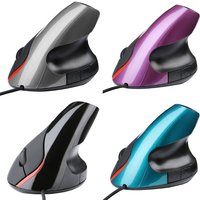 Wired Right Hand Vertical Mouse Ergonomic Gaming Mouse 1600DPI USB Optical Wrist Healthy Mouse for PC Computer Laptop