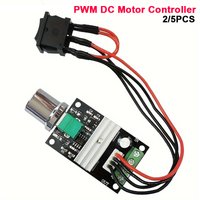 2/5 Pack 6V 12V 24V 28V 3A 80W 1203BB DC Motor Speed Controller PWM Speed Adjustable Reversible Motor Driver Switch Reversing