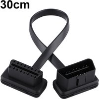 Car Auto 16 Pin Male to Female OBD Extension Cable Diagnostic Adapter 16 Pin Male to Female Cable Diagnostic Extension Adapter