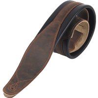 Gearlly Guitar Strap For Electric Guitar & Bass Top Layer Leather Widen Foam Padding Adjustable Guitar Belt