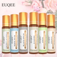 EUQEE 6pcs Fragrance Oils Set For Men & Women 10ml Roller Aroma Oil Good Girl Bright Crystal Coconut Vanilla Angel Strawberry